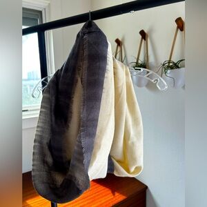 Raw edge infinity wrap